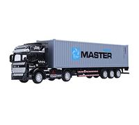 YWBL-WH Giocattolo Modello di Camion Portacontainer in Lega, Design di Auto Altamente Simulato con Testa Rimovibile, Porta Apribile, Regalo Divertente per Bambini Dai 3 Anni in su (Camion