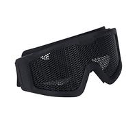 YWBL-WH Goggle a Maglie di Ferro, Occhiali per la Sicurezza Impact con Borsa per lo Stoccaggio, per Allenamento All'aperto, Lente Marrone per la Protezione del e della Sabbia (BLACK)