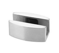 YWBL-WH Guida Al Pavimento Parte Inferiore Hardware per Porta Scorrevole in Acciaio Inossidabile 304, Sostituzione della Porta in Vetro Senza Telaio Argento per Divisorio per Doccia Spessore 8-14 Mm