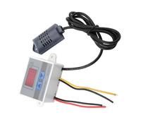 YWBL-WH Igrometro Digitale, Regolatore di umidità 0-99% RH, Interruttore Programmabile con Opzioni 12V/24V/220V per Umidificatore Incubatore per Tenda da Coltivazione (220V)