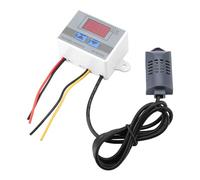 YWBL-WH Igrometro Digitale, Regolatore di umidità 0-99% RH, Interruttore Programmabile con Opzioni 12V/24V/220V per Umidificatore Incubatore per Tenda da Coltivazione (12V)