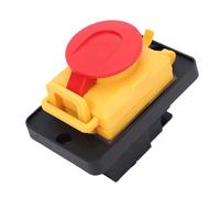 YWBL-WH Interruttore Elettromagnetico, Pulsante di Arresto di Emergenza A 4 Pin da 16 A con Copertura Impermeabile in PVC e Protezione da Sottotensione, per Utensili Elettrici, Macchine