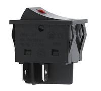 YWBL-WH Interruttore Tipo Barca, ABS 4 Pin ON OFF con Indicatore Luminoso, per Automobili Lampade Fontane Tapis Roulant 125 250VAC 30A