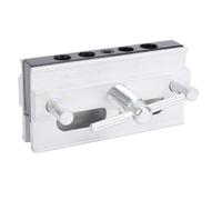 YWBL-WH Kit Dima Autocentrante per Tasselli, Strumento Versatile e Regolabile per la Lavorazione del Legno, per Fori Dritti, con 6 Boccole in Acciaio, Ideale per Giunzioni a Tassello e