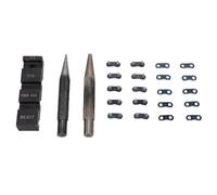 YWBL-WH Kit Portatile per Demolire Motosega, Incudine per Catena e Punzone con 10 Cinghie Preimpostate per la Riparazione delle Maglie, per Catene con Passo 325 404