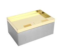 YWBL-WH Kit Scatola Presa Incasso a Pavimento, 2 Prese CA e 2 Porte USB 16A 4000W PC in Acciaio Inossidabile Ignifugo, con Guarnizione Impermeabile Ad Alta densità