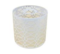 YWBL-WH Lampada Sofisticata con Paralume in Ferro Semplice con Design Che Blocca la Luce per Un'atmosfera Rilassante | Ferro/Bianco/15 Cm/1 | Casa, Ufficio (Diamanti)