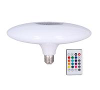 YWBL-WH Lampadina Intelligente E27 con Altoparlante Bluetooth e Luce RGB Telecomando per Feste e Atmosfera Domestica