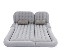 YWBL-WH Letto Gonfiabile per Auto, Floccaggio Premium e PVC, Comodo Tappetino da Viaggio per SUV, Minivan e Camion, Dimensioni da Aperto 68,5 X 49,6 Pollici per Campeggio e Viaggi su Strada (GREY)