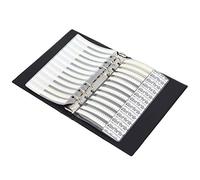 YWBL-WH Libro di Campionamento del Condensatore Piccolo e Leggero 51 0201 Serie Elettronic Components Range Kit per gli Appassionati di Elettronica Black