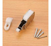 YWBL-WH Lucchetto Touch Catch, Mini Lucchetto a Punta, Set da 10 Lucchetti Rimbalzo per Armadietti, per Armadietto in Metallo per la Decorazione Domestica, con Materiale in Acciaio Inossidabile,