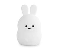 YWBL-WH Luce Notturna in Silicone Coniglio, Ricaricabile Tramite USB, Lampada Antistress per Bambini con Bianco Caldo e Colore