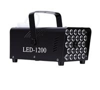 YWBL-WH Macchina del Fumo, Macchina del Fumo da 500 W con 24 Luci LED e 4 Effetti Stroboscopici, Telecomando Wireless e Cablato, per Spettacoli Teatrali di Feste di Matrimonio di (Spina europea 220 V)