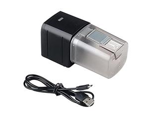 YWBL-WH Mangiatoia per Pesci Remota WiFi, Distributore Automatico di Cibo con Timer Regolabile per la Cura dei Pesci d'acquario