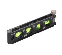 YWBL-WH Mini Livella a Bolla con 4 Magneti, Livella a Bolla in Lega di Alluminio per la Misurazione di Tubi, Scala 6 Pollici 15 Cm, 4 per Piegare Condutture in Spazi Ristretti