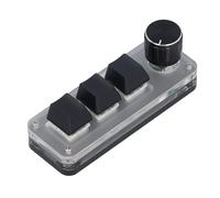 YWBL-WH Mini Tastiera LED RGB con Interruttore Rosso Antipolvere, Impostazione Pulsanti Personalizzabili, Connessione USB C per Giochi, Ufficio, Musica con Ampia Applicazione