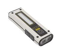 YWBL-WH Mini Torcia B59, Mini Torcia Multifunzione a LED B59 USB Ricaricabile Portatile a Doppia Luce con Magnete Impermeabile per, Torce Portatili