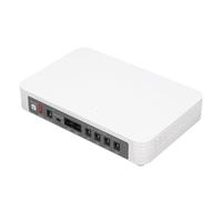 YWBL-WH Mini UPS, Gruppo di continuità di Backup con Batteria da 8000 MAh con Funzione Vocale Inglese e Indicatore Luminoso Intelligente, per Router Modem Telecamera di Sicurezza (Spina europea)