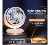 YWBL-WH Mini Ventilatore da Scrivania con Azionamento Eolico a 3 velocità per un Funzionamento Silenzioso per L'uso in Ufficio e in Camera da Letto (Inserimento diretto)