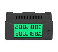 YWBL-WH Misuratore di Energia Digitale DC con Display LCD, Voltmetro, Amperometro e Wattmetro - Monitor di Potenza con Retroilluminazione HTN Ad Ampio Angolo di Visione, Ideale per