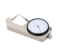 YWBL-WH Misuratore di Spessore, Micrometro Portatile Lavorato con Precisione, Strumento di Misurazione in Scala Chiara per Ingegneri, da 0 a 10 Mm per Pelle, Tessuto Metallico (Punta curva 0-10 mm)