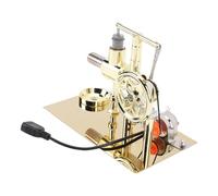 YWBL-WH Modello di Motore Stirling con Luce a LED Modello di Generatore di Corrente Stirling in Lega di Zinco Cilindro da 12,5 Mm Pistone con Corsa da 15 Mm per l'educazione Scientifica Apprendimento