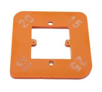 YWBL-WH Modello per Maschera Angolare, Plastica Fenolica, Design 4 in 1 per Angoli Arrotondati R10 R15 R20 R25, Ideale per Progetti di Lavorazione del Legno e ante di Armadietti