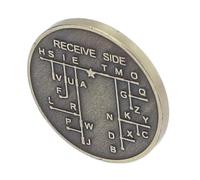 YWBL-WH Moneta in Codice Morse CW, Codice Morse Esplora l'apprendimento nell'intrattenimento del Linguaggio di Crittografia e dei Giochi Chip Token Tascabili per Dilettanti, Prodotti