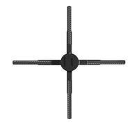 YWBL-WH P56 Ventola con Ologramma 3D Display da 560 Mm Sincronizzazione Wireless 2K HD 678 LED per Videowall con Controllo App Mobile per pubblicità Espositiva in Negozio (Spina europea)