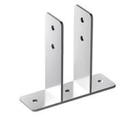 YWBL-WH Paravento per Orinatoio con Staffe, Costruzione in Cromo, (chrome | Set completo, materiale impermeabile, adatto per zone ad alto traffico, garantisce privacy, facile installazione