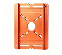 YWBL-WH Piastra Base per Router, Piastra Inferiore Guida Ispessita 6 Mm | Piastra in Lega di Alluminio 8,27 X 6,61 Pollici, Guida Mobile per Scanalatura e Rifilatura, Apertura Centrale per
