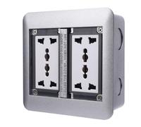 YWBL-WH Presa Incasso a Pavimento 4000W 16A 4 Prese Presa Elettrica Incorporata Lega di Alluminio PC Ritardante di Resistente All'acqua per Cucina Ufficio Soggiorno