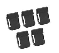 YWBL-WH Rack di Stoccaggio per Batterie Custodia Portabatterie per PC in ABS Confezione da 5 Staffa di Fissaggio per Batterie da 18 V Mensola per Cassetta degli Attrezzi Furgone da Lavoro,
