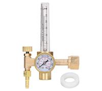 YWBL-WH Regolatore di Argon, Flussometro con Corpo in Ottone Ingresso CGA | Design a Pistone a Stadio Singolo, Manometro 0-4000 PSI, per Saldatura MIG TIG, Serbatoi di CO2 di Argon, Industrie