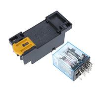 YWBL-WH Relè Bobina Elettromagnetica My4nj 14pins Mini relè di Base con Indicatore a LED per Industriale (DC12V)