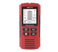 YWBL-WH Scanner da Parete Multifunzionale per Metal Detector Portatile con Alta sensibilità per il Posizionamento Accurato di Cavi, Tubi e Montanti Nelle Pareti (rosso)