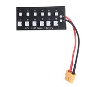 YWBL-WH Scheda di Ricarica LiPo Adattatore Caricabatterie Parallelo per Batterie 1S 3,7 V e 7,4 V, Carica da 1 a 12 Pacchi, Connettori Tipo UMX, Struttura Stabile per Modelli di Aerei RC