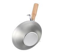 YWBL-WH Secchio in Ferro Zincato, Design Efficiente della Ciotola a Forma di Cono con Manico in Legno per il Trasporto di Fango di Intonaco di Malta da Costruzione