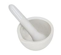 YWBL-WH Set di Mortaio e Pestello in Ceramica con Ciotola 10 Pezzi 60mL,