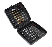 YWBL-WH Set di Punte per Maschi, Acciaio Ad Alta velocità Placcato Ti, Maschio Combinato per Metallo e Plastica con Adattatore a Rapido da 1/4 di Pollice