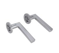 YWBL-WH Set di Serrature con Chiave Bianca Maniglia per Porta con Chiave a Leva con Serratura e Chiave per Camera da Letto Bagno Porte Interne Dell'hotel Manopola Solida Installazione