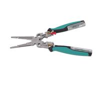 YWBL-WH Spellafili 23 in 1, Strumento Multiuso con Tester Elettrico Rimovibile per Taglio Cavi, Spelatura, Crimpatura, Pinze a Becchi Appuntiti per Elettricisti HVAC Automotive