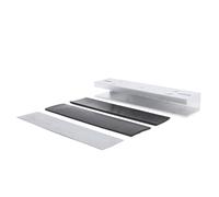 YWBL-WH Staffa a Forma di U in Lega di Alluminio per Serratura Magnetica da 280 Kg, Staffa per Serratura Elettromagnetica Anticorrosiva Ad Alta capacità per di Controllo Accessi per Porte in Vetro