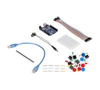 YWBL-WH Starter Kit Breadboard, Starter Kit Scheda di Sviluppo, LED Jumper Wire Button School Lab Strumento Fai Te, per Mini Breadboard R3, Computer a Scheda Singola
