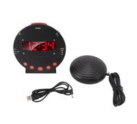 YWBL-WH Sveglia Vibrante 113 Decibel con Luce Lampeggiante Rossa, Super Shaker, Materiale ABS, per Studenti Adulti Anziani