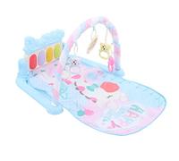 YWBL-WH Tappetino da Gioco per la Palestra del Bambino con, Peluche e Luci, Palestra per Calciare e Giocare per Lo Sviluppo del Bambino e Il Tempo a Pancia in Giù