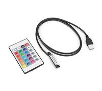 YWBL-WH Telecomando Senza Fili RGB 24 Tasti per Striscia LED 5-24V Controllo e Effetti Illuminazione