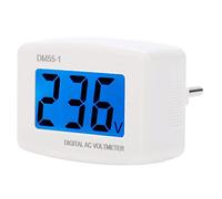 YWBL-WH Tester Digitale di Tensione AC DM55 1, con Display LCD Grande Schermo e Valore Chiaro, for per L'energia Elettrica Domestica Voltmetro Amperometro