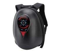 YWBL-WH Zaino LED, Borsa Moto Luminosa Alimentata Tramite USB con Spallacci Regolabili e Schienale Traspirante, per Caschi Equitazione a metà Faccia