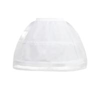 YWBleked Costume Fantasma Sottoveste da Donna 2 Gonna a Cerchio Regolabile Sottoveste in Pizzo Sottogonna Corta Lolita per Abito Cosplay Costume Cosplay da Soldato d'inverno (White, One Size)